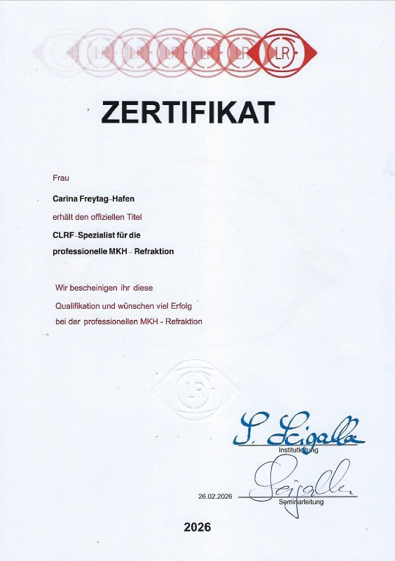 Professionelle MKH-Refraktion