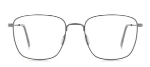 gun farbene titan Brillenfassung, Mischung aus runder und eckiger Form, von Munic Eyewear aus München