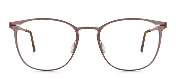 burgunder-matte Titan-Brillenfassung von Munic Eyewear aus München.